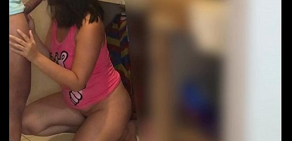  I fuck my friend&039;s Venezuelan girlfriend in the kitchen while he works